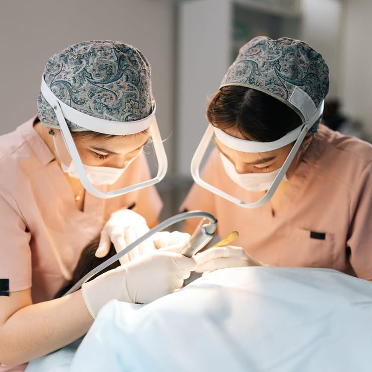 A confident patient after a successful hair transplant